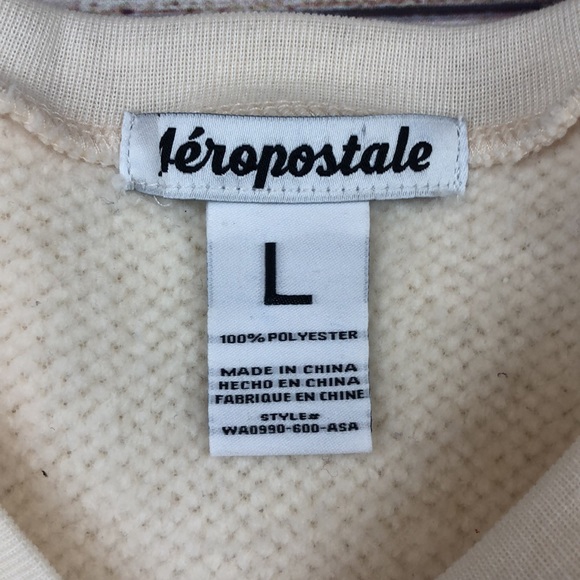 Aeropostale Fuzzy Top | Size Large - Picture 3 of 6